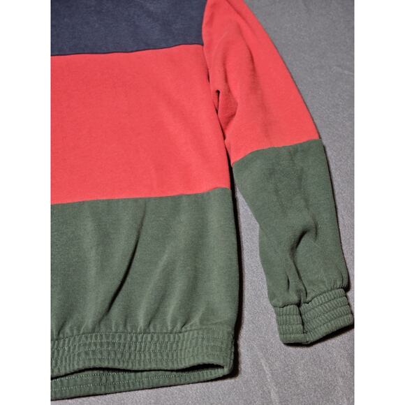 L.A.Hearts Sweater Womens Medium Color Block Qtr Zip Pullover Long Sleeve Rugby - Picture 4 of 9